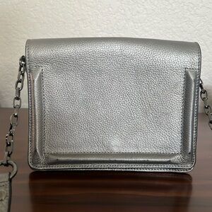 BCBG MaxAzria silver/gray crossbody bag